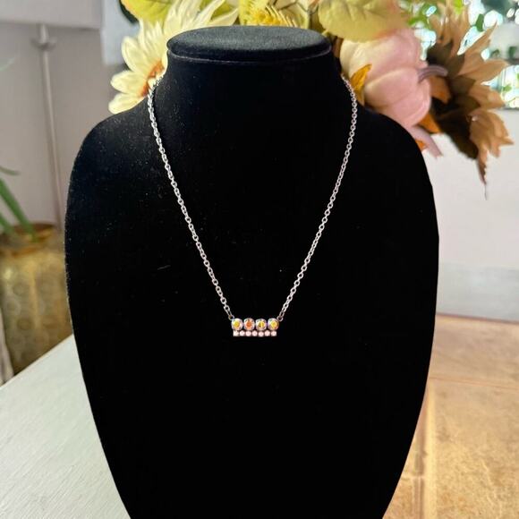 Sabika Crystal Summer 2012 Silver Tone Necklace - Picture 9 of 10